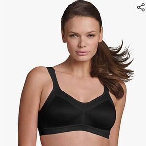 Playtex 40C Not Padded Not Underwire Black Bra